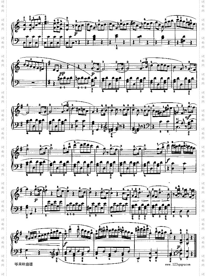第二十钢琴奏鸣曲-Op.49No.2-贝多芬