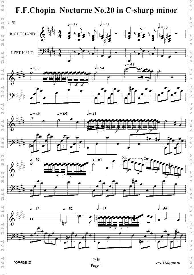 ChopinNo.20-肖邦