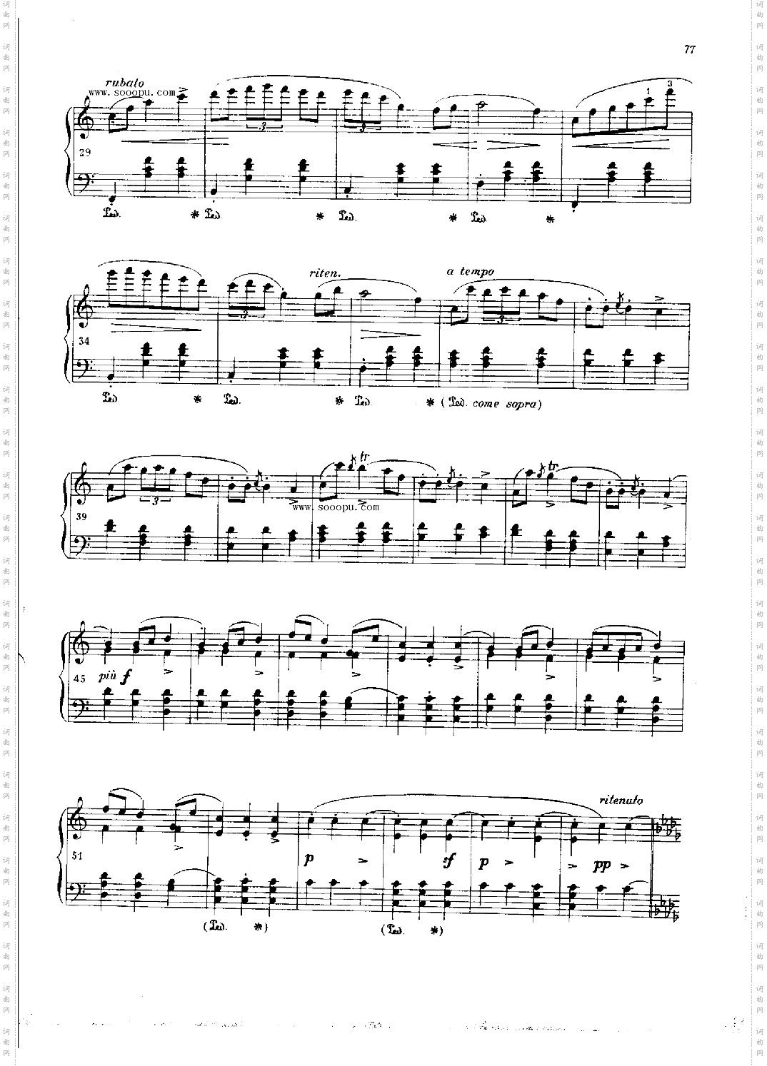 玛祖卡OP.24Nr2键盘类钢琴