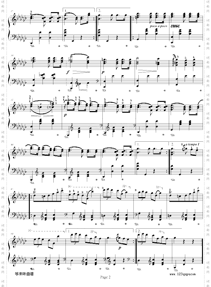 降G大调圆舞曲Op70No.1-肖邦