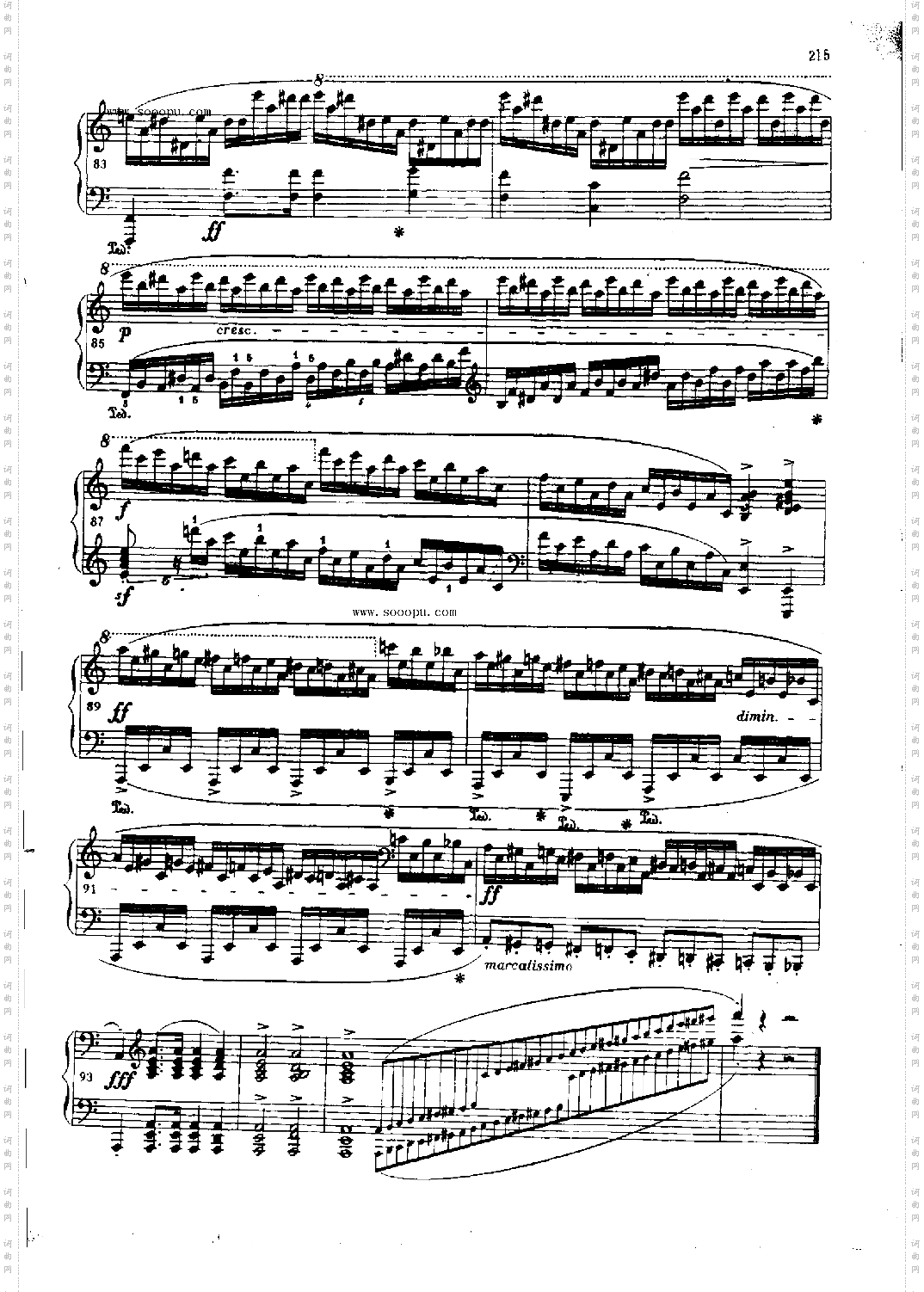 练习曲OP.25Nr11键盘类钢琴