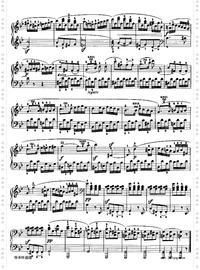 第十九钢琴奏鸣曲-Op.49No.1-贝多芬