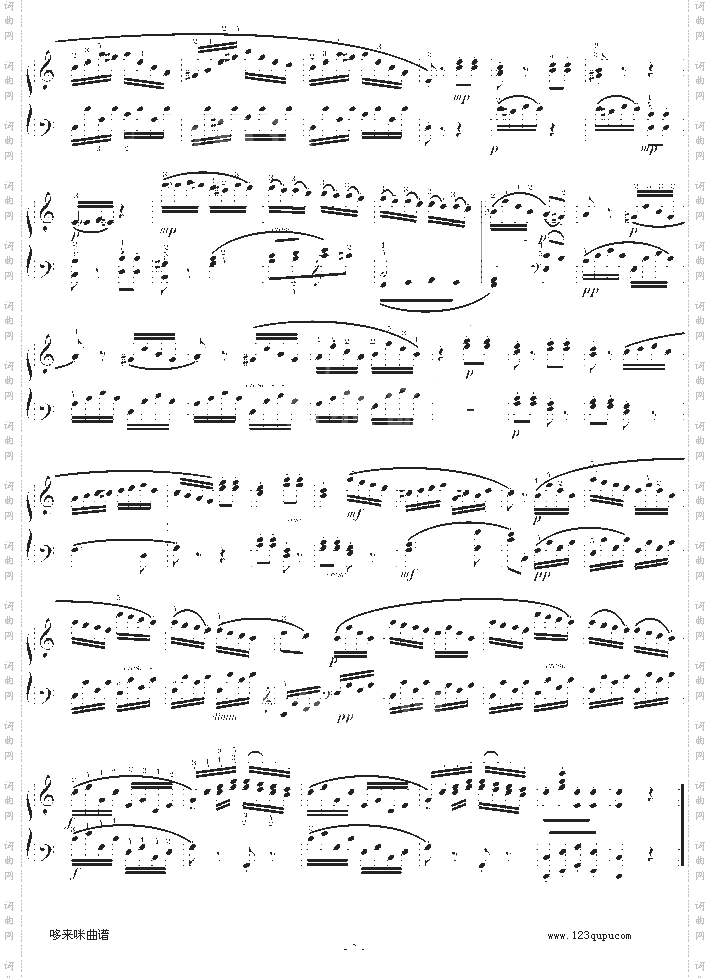 C大调第16钢琴奏鸣曲K.545第三乐章-莫扎特