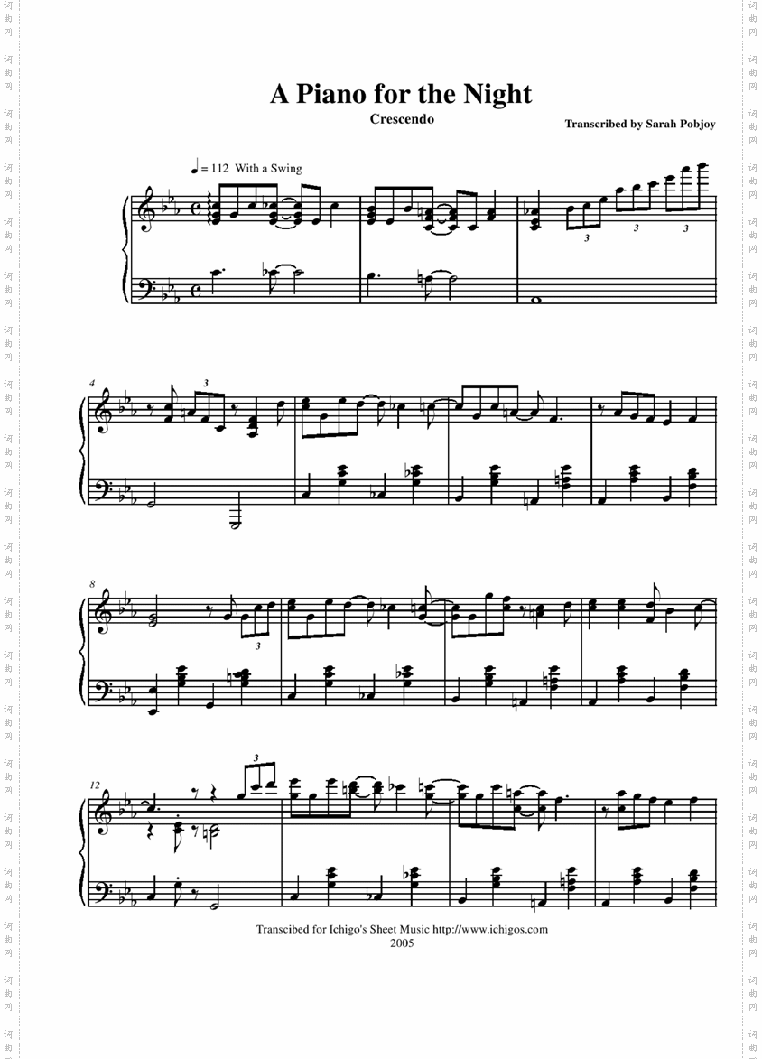 A Piano for the Night
