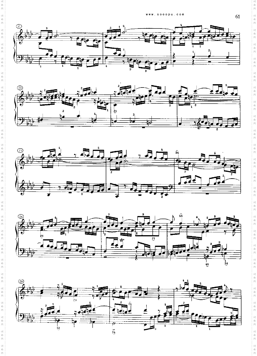 巴赫平均律曲集第一册第12首键盘类钢琴