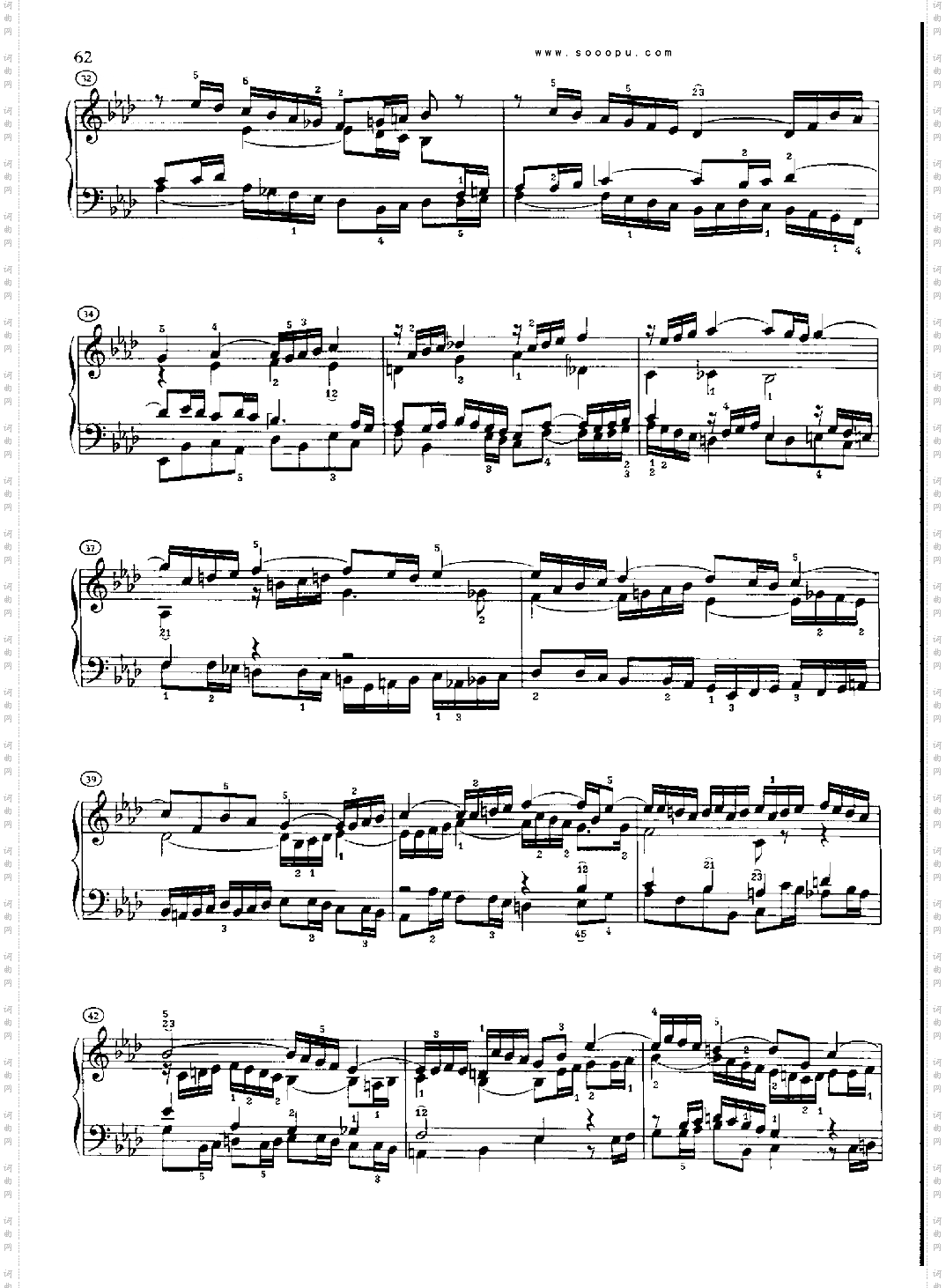 巴赫平均律曲集第一册第12首键盘类钢琴