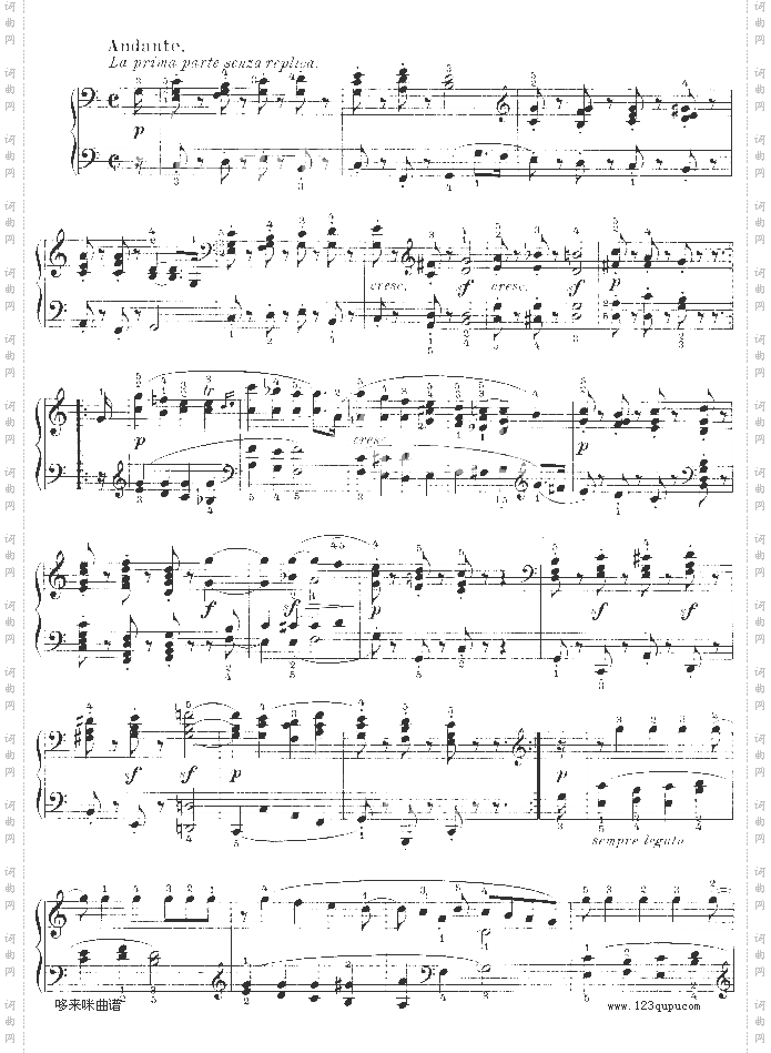 G大调第十钢琴奏鸣曲Op.14No--2-贝多芬