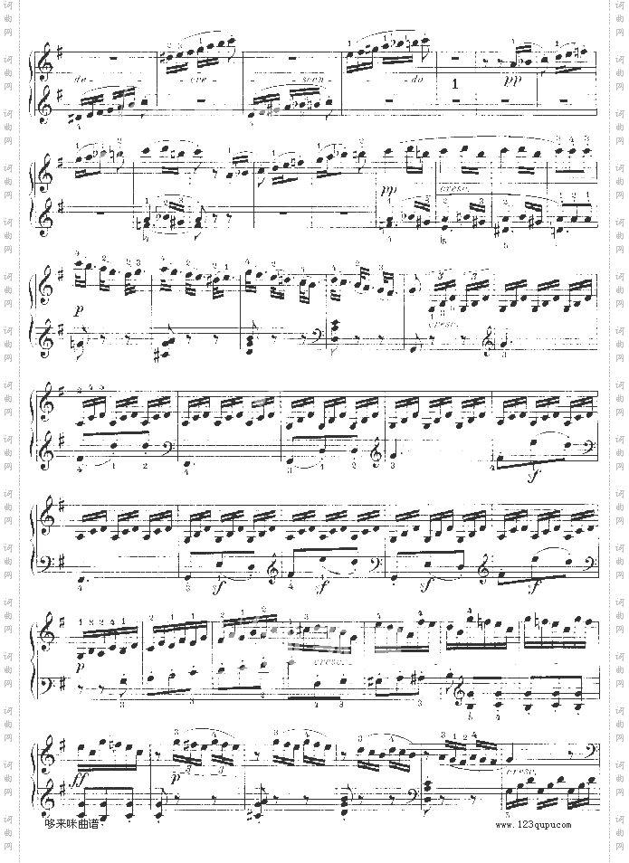 G大调第十钢琴奏鸣曲Op.14No--2-贝多芬