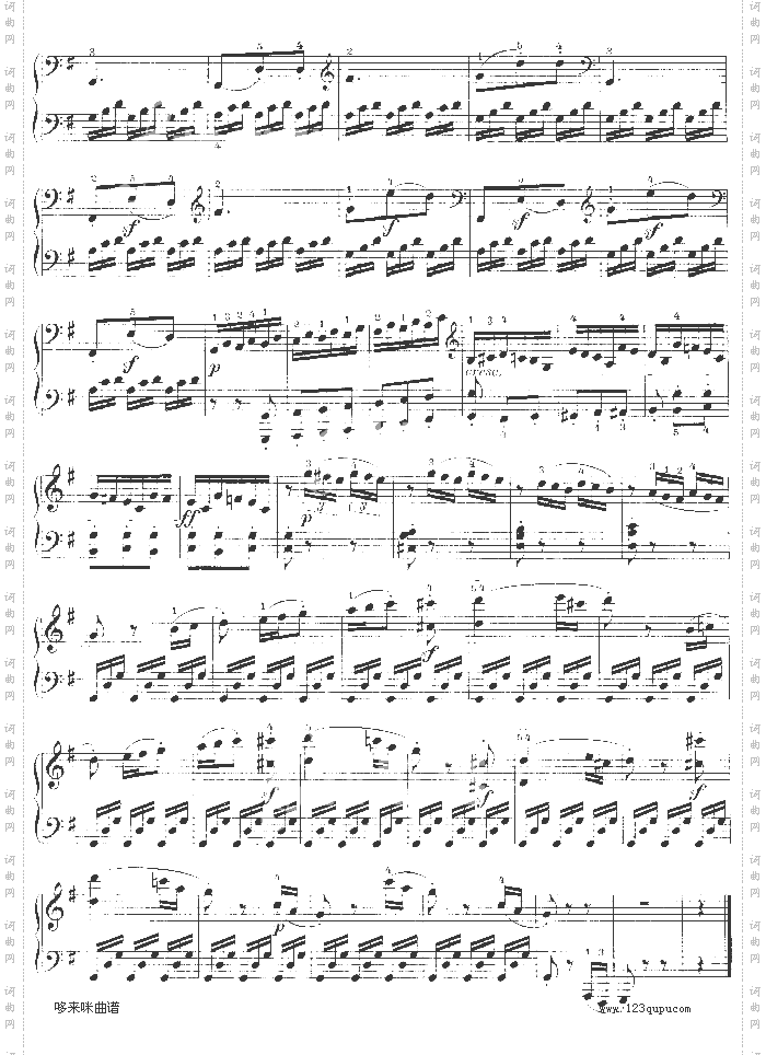 G大调第十钢琴奏鸣曲Op.14No--2-贝多芬
