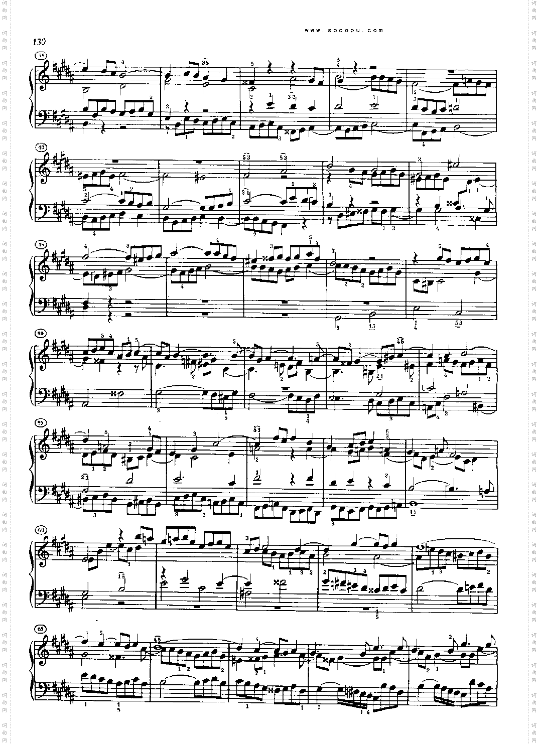 巴赫平均律曲集第二册第23首键盘类钢琴