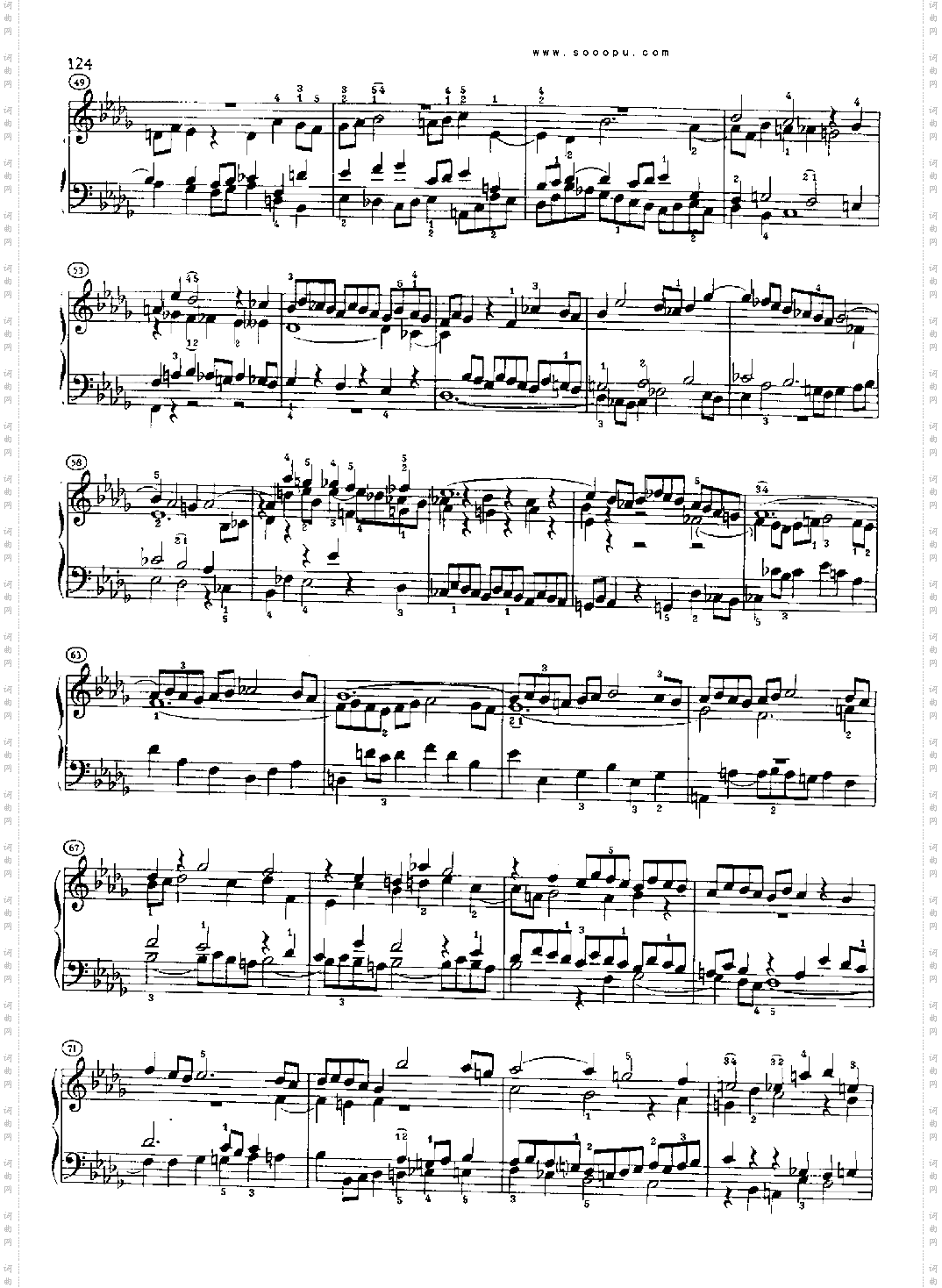 巴赫平均律曲集第二册第22首键盘类钢琴