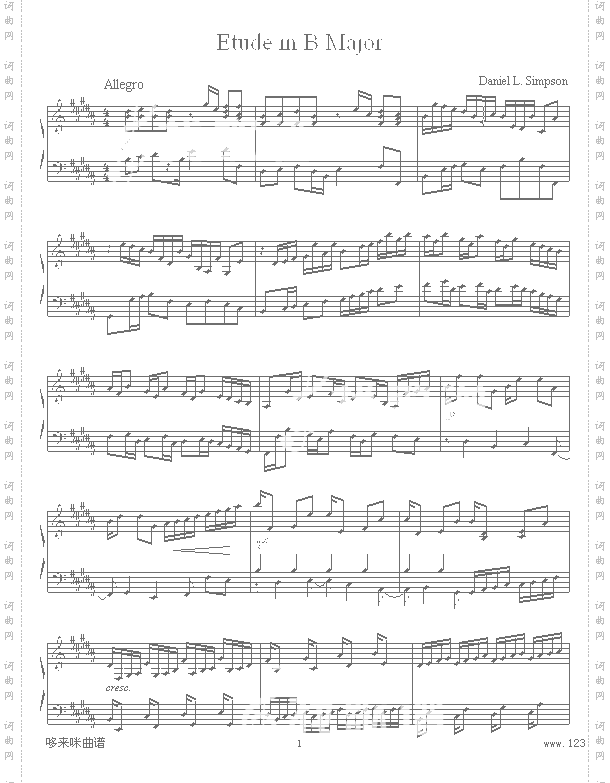 EtudeinBMajor-DanielL.Simpson