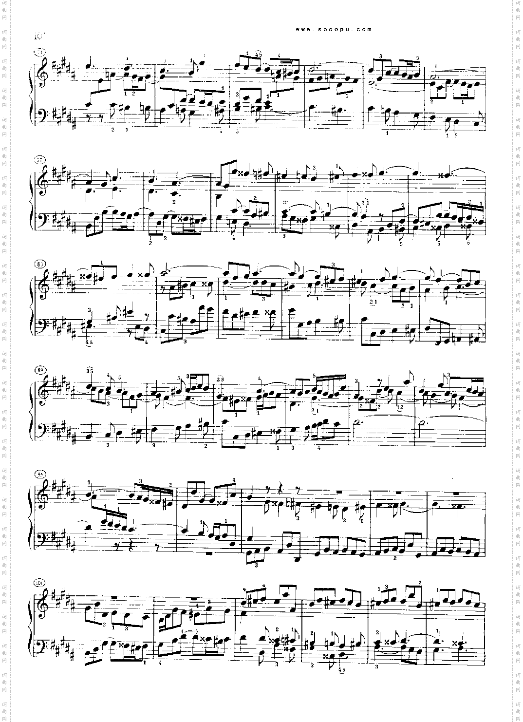 巴赫平均律曲集第二册第18首键盘类钢琴