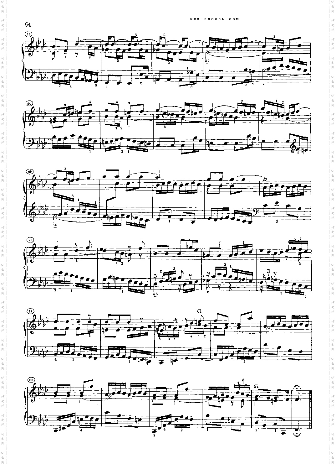 巴赫平均律曲集第二册第12首键盘类钢琴