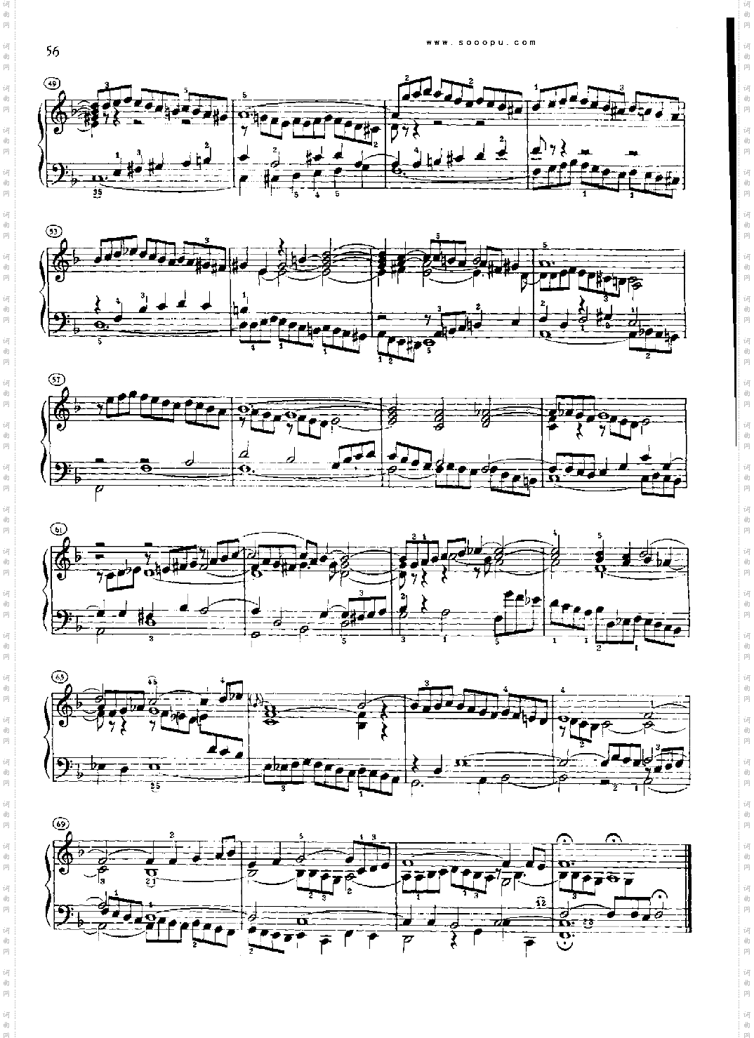 巴赫平均律曲集第二册第11首键盘类钢琴
