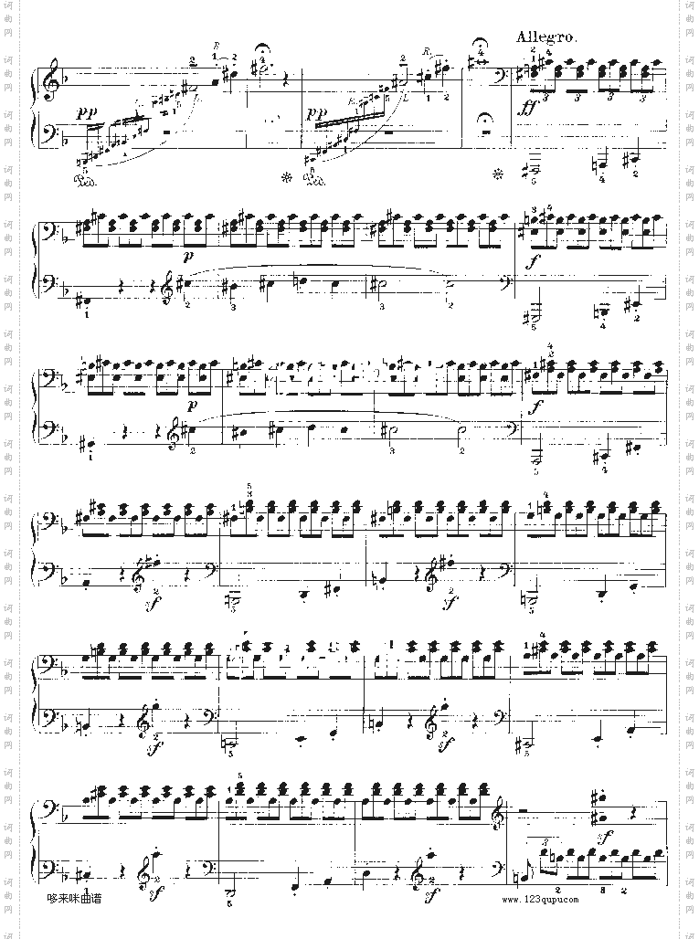 暴风雨-d小调第十七钢琴奏鸣曲-Op.31—2-贝多芬