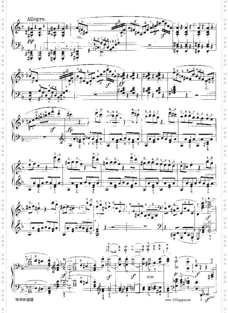 暴风雨-d小调第十七钢琴奏鸣曲-Op.31—2-贝多芬