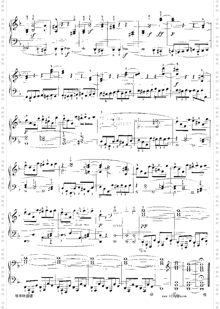 暴风雨-d小调第十七钢琴奏鸣曲-Op.31—2-贝多芬