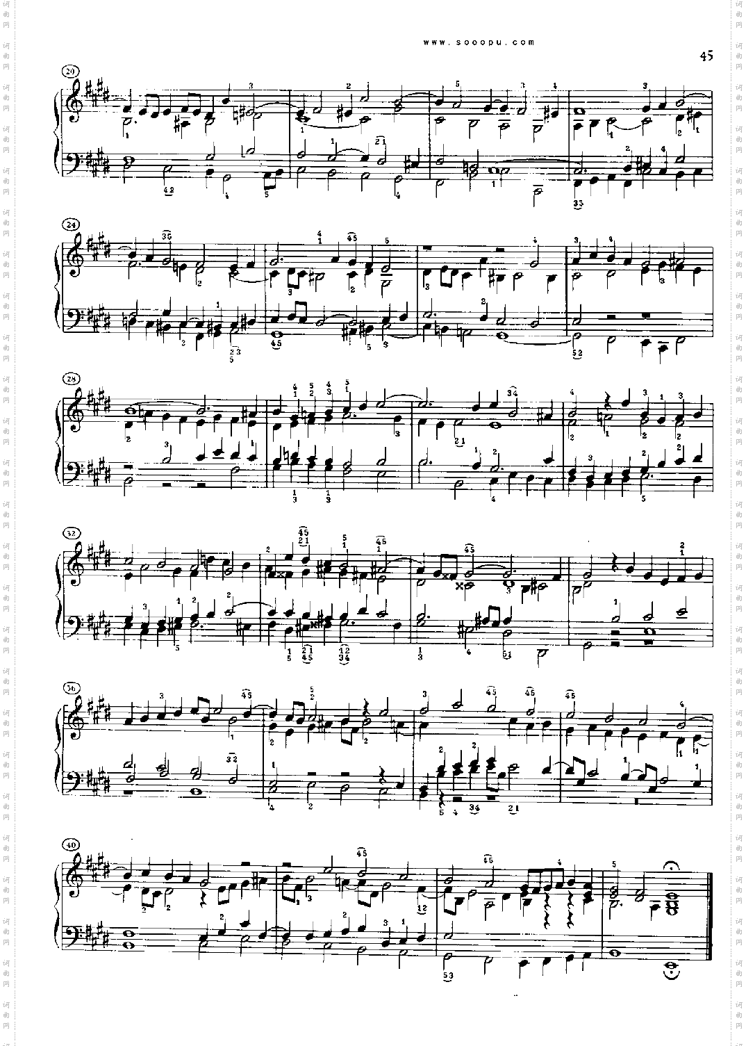 巴赫平均律曲集第二册第9首键盘类钢琴