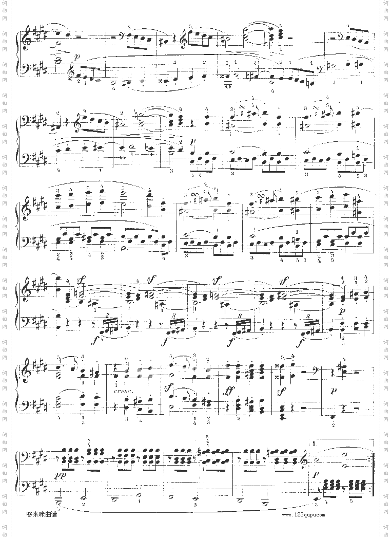 E大调第九钢琴奏鸣曲Op.14No—1-贝多芬