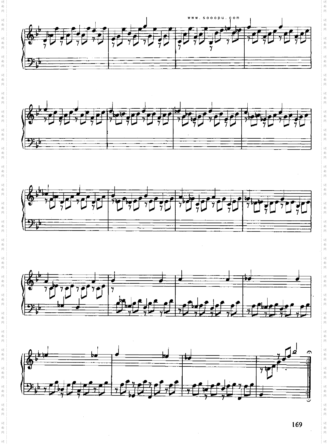 六首古组曲德国组曲键盘类钢琴