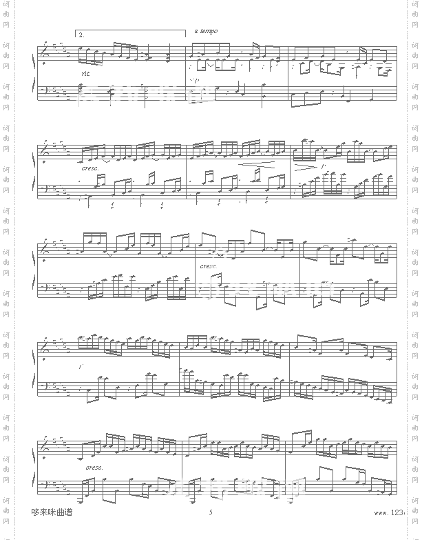 B大调练习曲-辛普森