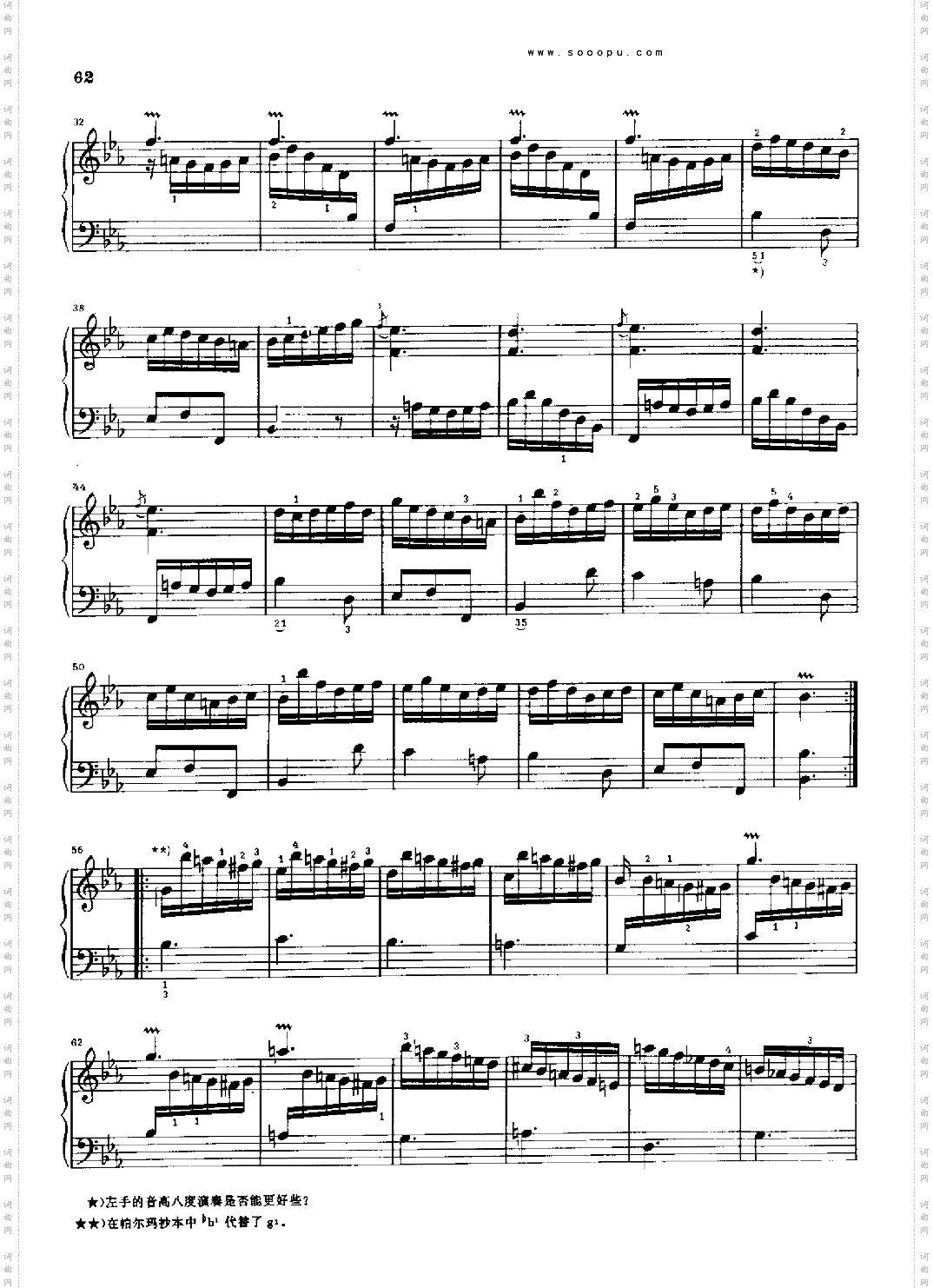 降E大调奏鸣曲K307.L115键盘类钢琴