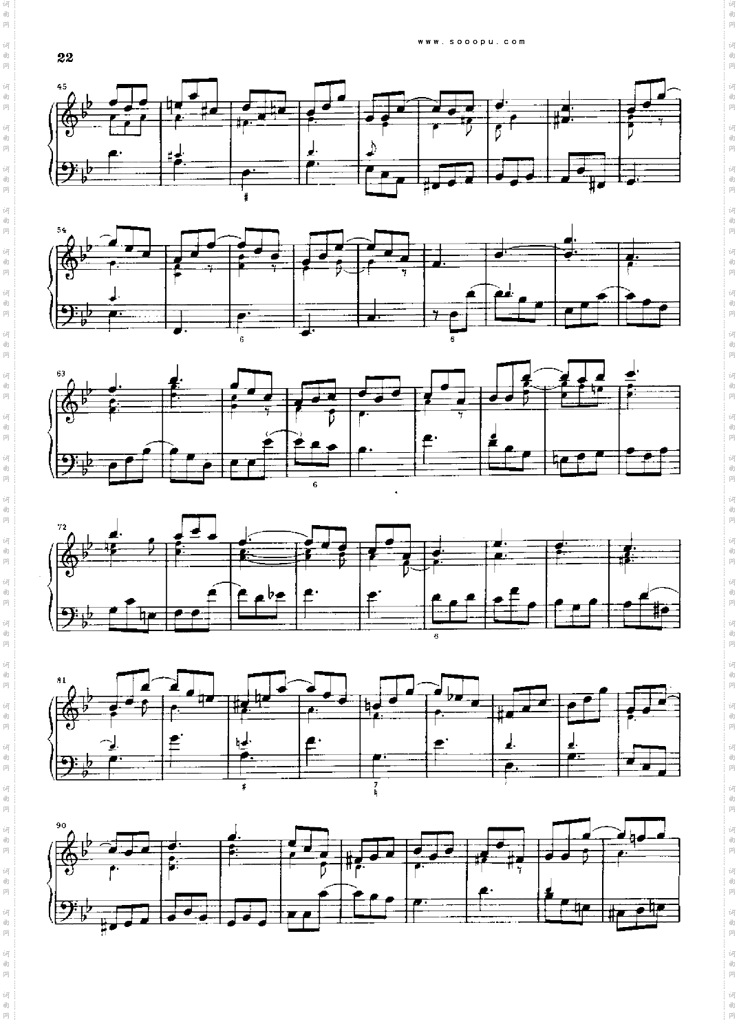 g小调奏鸣曲k88.L36键盘类钢琴