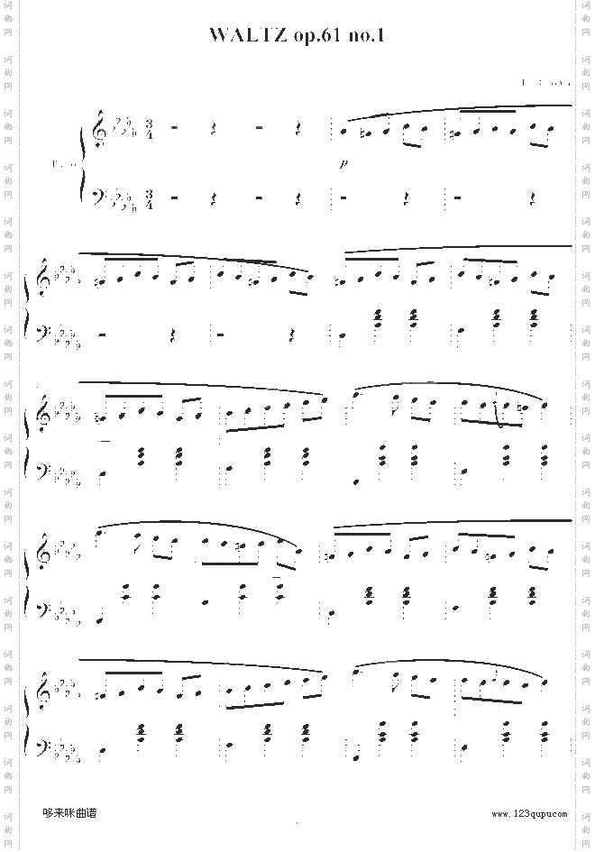 WALTZop.61no.1-肖邦