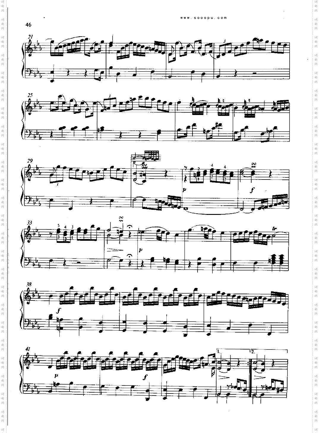 奏鸣曲键盘类钢琴