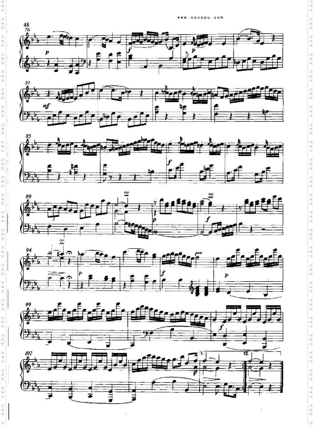 奏鸣曲键盘类钢琴