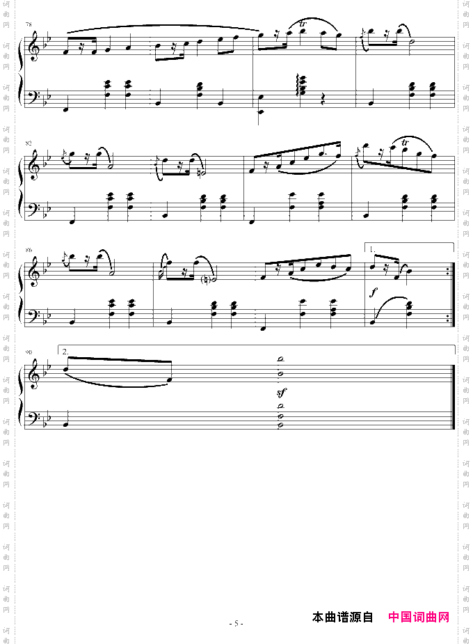 玛祖卡Op.7No.1