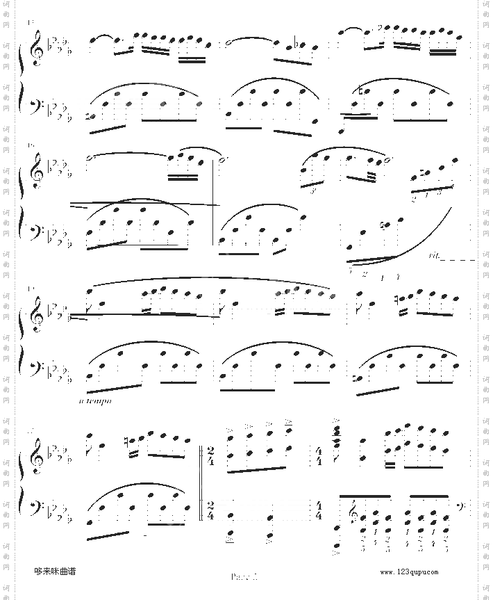 秋日私语-总谱-克莱德曼