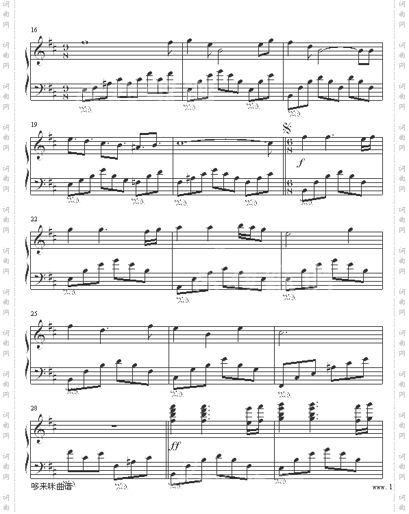 当他远离时-克莱德曼