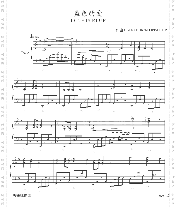 蓝色的爱-dtsrichard版-克莱德曼