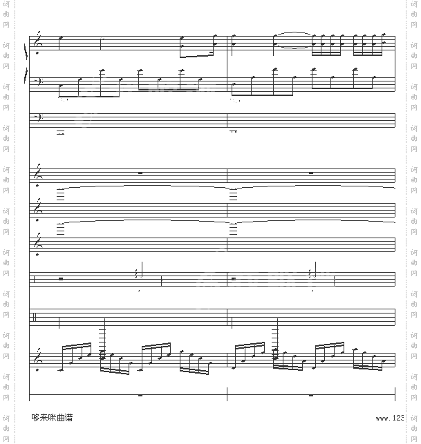 水边的阿狄丽娜-乐队总谱版-克莱德曼