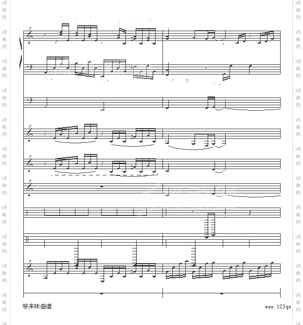 水边的阿狄丽娜-乐队总谱版-克莱德曼