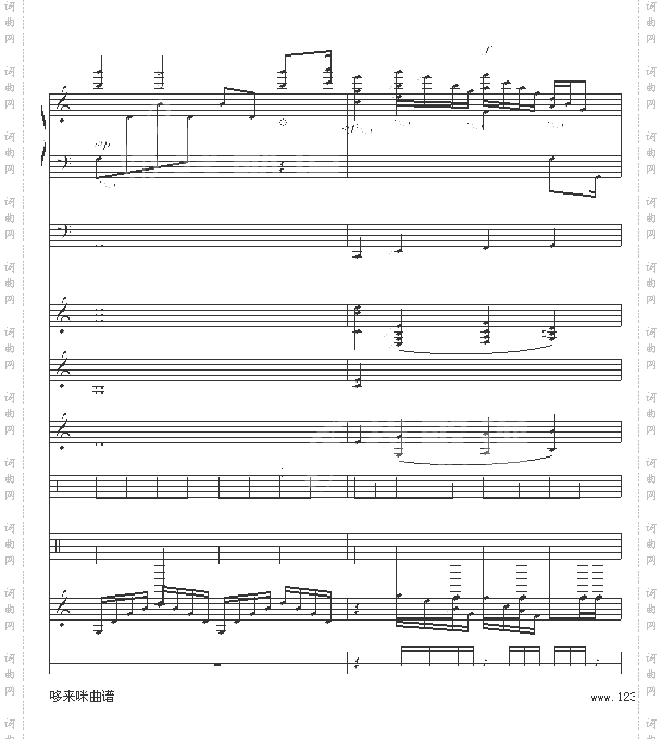 水边的阿狄丽娜-乐队总谱版-克莱德曼