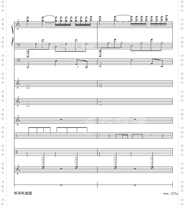 水边的阿狄丽娜-乐队总谱版-克莱德曼