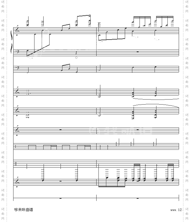 水边的阿狄丽娜-乐队总谱版-克莱德曼