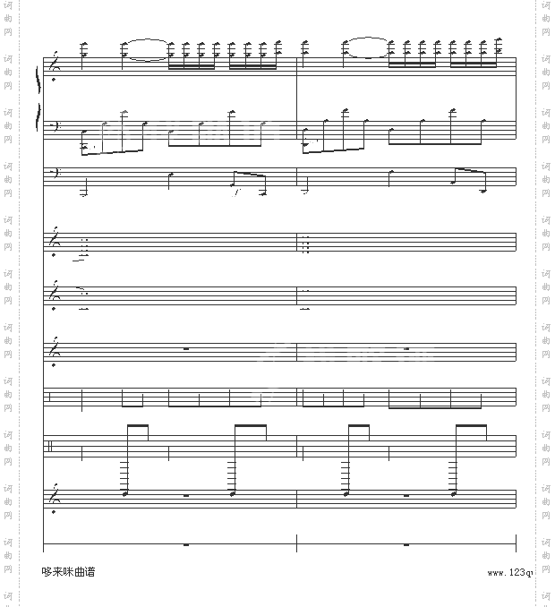 水边的阿狄丽娜-乐队总谱版-克莱德曼