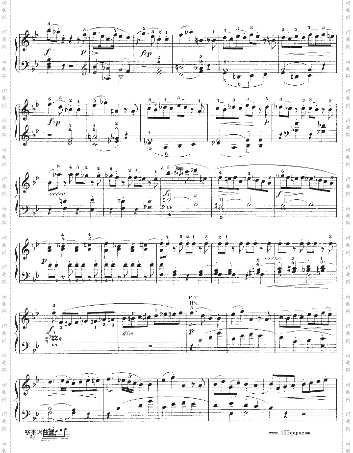 降B大调奏鸣曲kv333-莫扎特