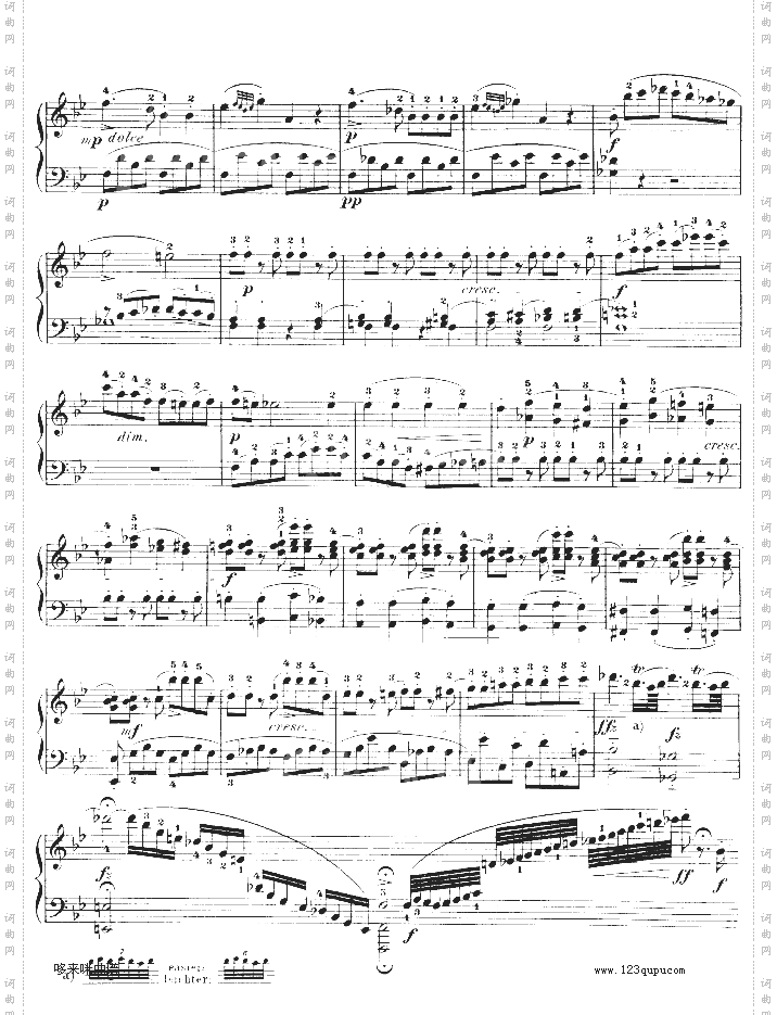 降B大调奏鸣曲kv333-莫扎特