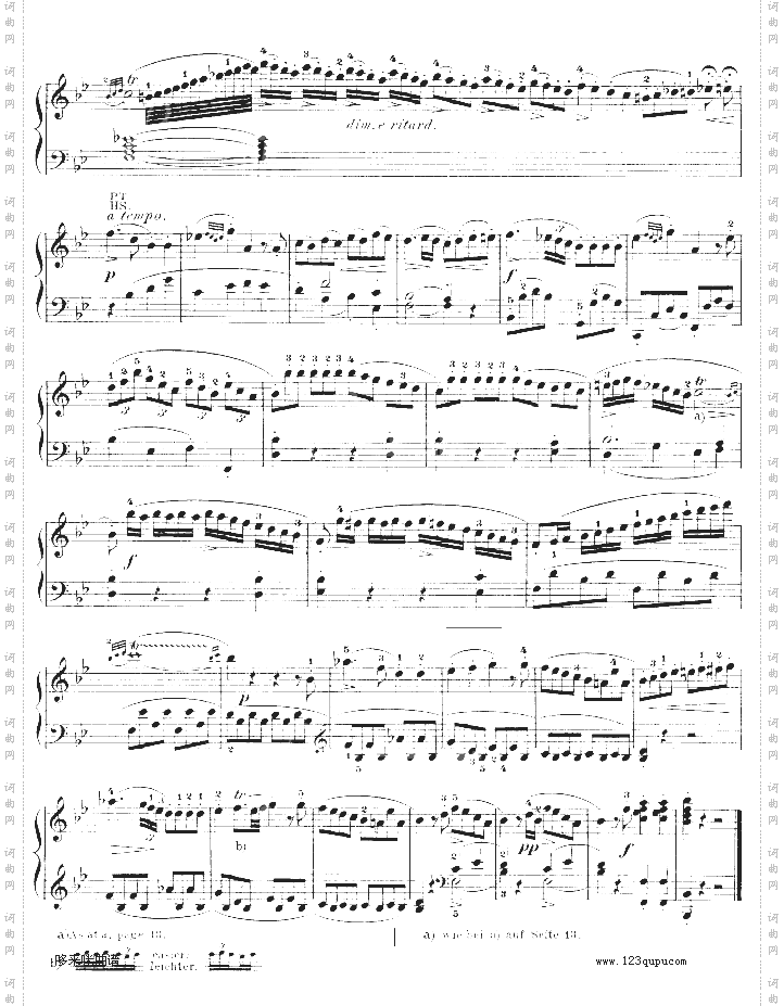 降B大调奏鸣曲kv333-莫扎特