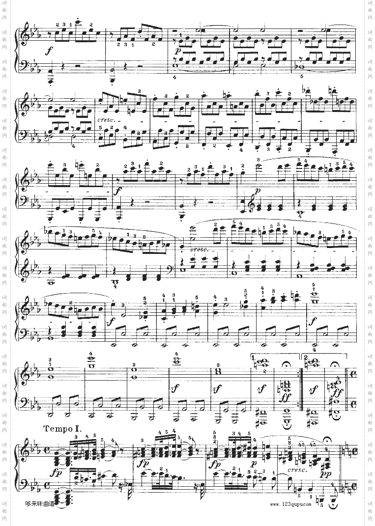 C小调第八琴奏鸣曲悲怆Op—13-贝多芬