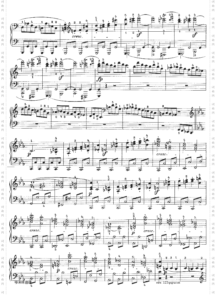 C小调第八琴奏鸣曲悲怆Op—13-贝多芬