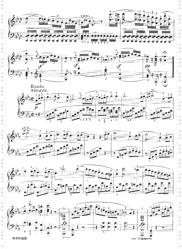 C小调第八琴奏鸣曲悲怆Op—13-贝多芬