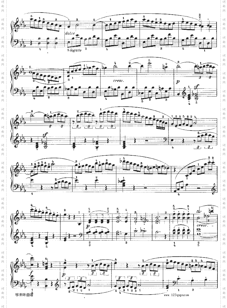 C小调第八琴奏鸣曲悲怆Op—13-贝多芬