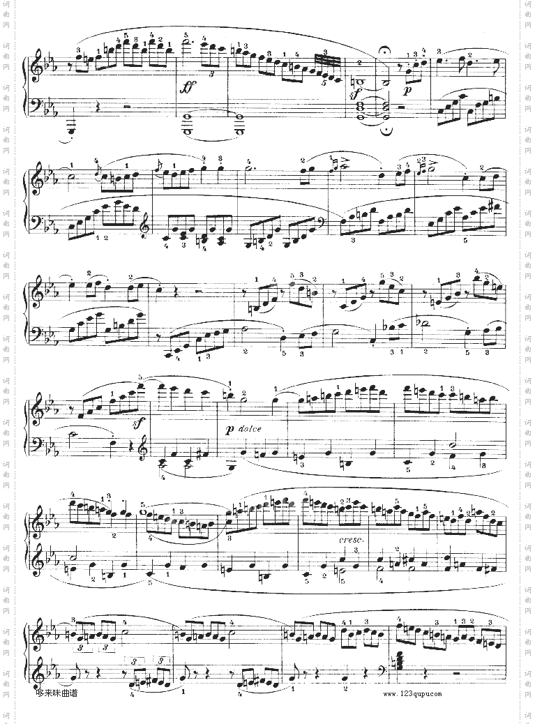 C小调第八琴奏鸣曲悲怆Op—13-贝多芬