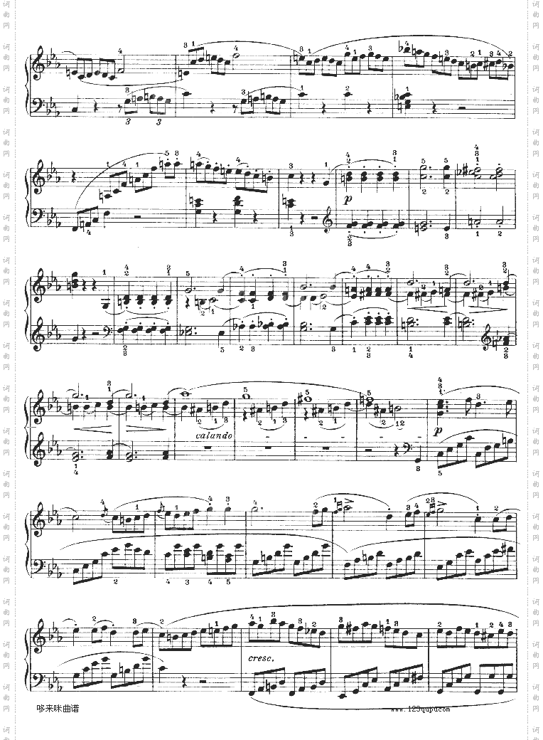 C小调第八琴奏鸣曲悲怆Op—13-贝多芬